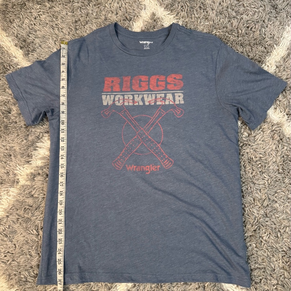 Wrangler Blue Short-Sleeve Graphic Workwear Tee